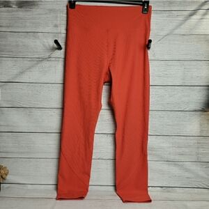 JoyLab‎ Orange Ribbed Leggings Women's Large